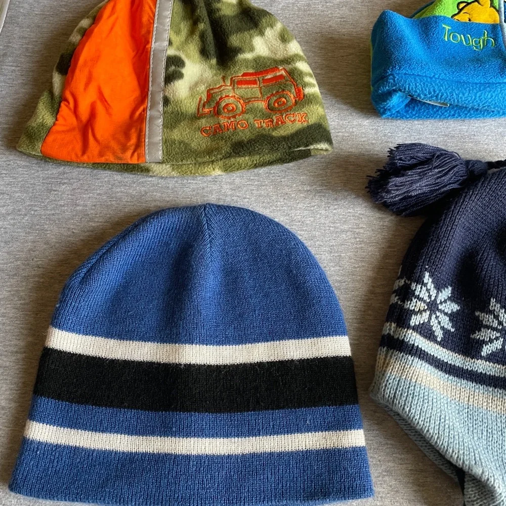 Kids Blue Winter Beanie Hat - Untitled Brand
